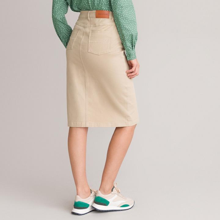 Actual product image Anne Weyburn Straight skirt in stretch cotton (36)