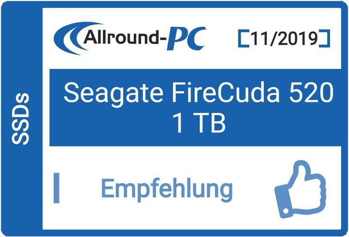 Produktbild Seagate FireCuda 520 (500 GB, M.2 2280)