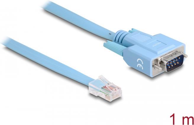 Immagine prodotto Delock Adattatore RS-232 DB9 maschio a 1 x seriale RS-232 RJ45 maschio 1 m (1 m)