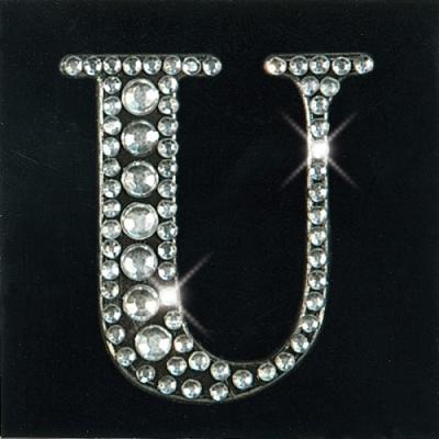 Actual product image Artoz Sticker Crea Motions rhinestone letters U
