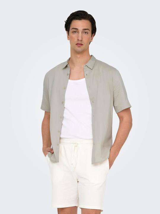 Produktbild Only & Sons Onsrobin Button Under Ss Stretch Shirt (XL)
