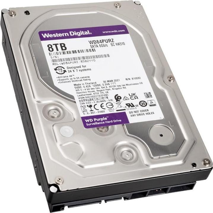 Actual product image WD Purple (8 TB, 3.5", CMR)