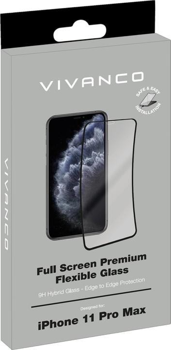 Actual product image Vivanco 3D Hybrid Screen Protector iPhone 11 Pro Max (1 Piece, Apple iPhone 11 Pro Max)