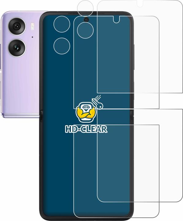 Productafbeelding BROTECT Schutzfolie Displayschutz Displayschutzfolie Folie Klar Transparent (2 Stuk, Oppo Zoek N2 Flip)