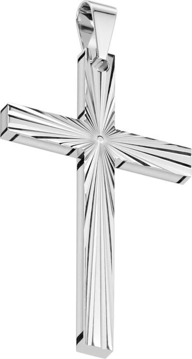 Produktbild Star Piercing Anhänger silber Kreuz Sternenexplosion (Chirurgenstahl 316L)