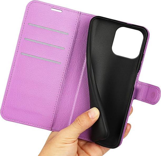 Actual product image MU Classic Litchi Leather Bookcover Series (Apple iPhone 16 Pro)