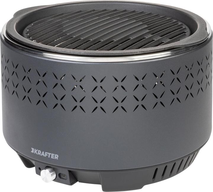 Produktbild FTM Holzkohle-Tischgrill Rotondo, Schwarz (29 cm)