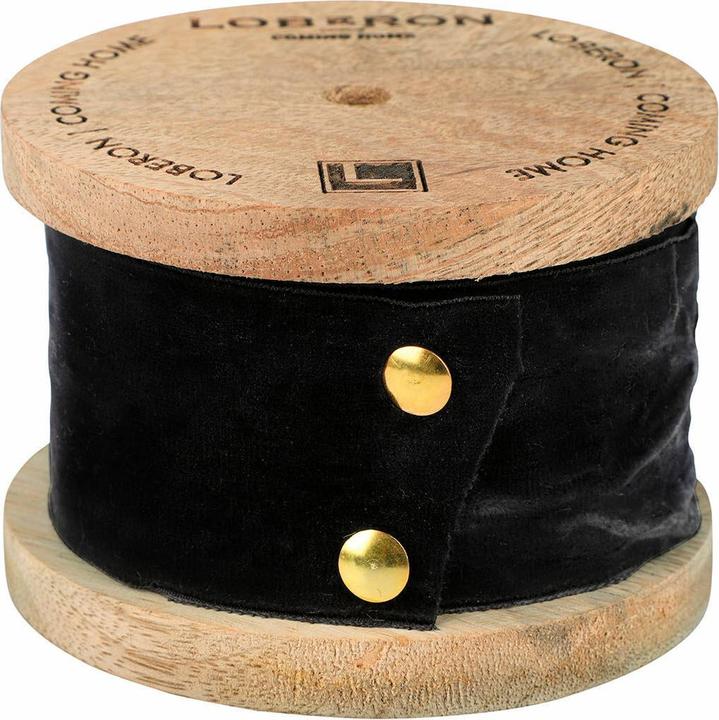 Produktbild Loberon Samtband Phaedra schwarz (Geschenkband, 1 x)