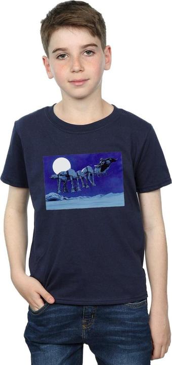 Immagine prodotto Star Wars Christmas AT-AT Sleigh Maglietta Ragazzi (128)