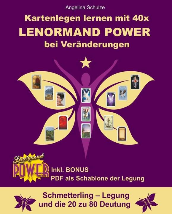 Actual product image Kartenlegen lernen mit 40x Lenormand Power bei Veränderungen (German, Angelina Schulze, 2020)