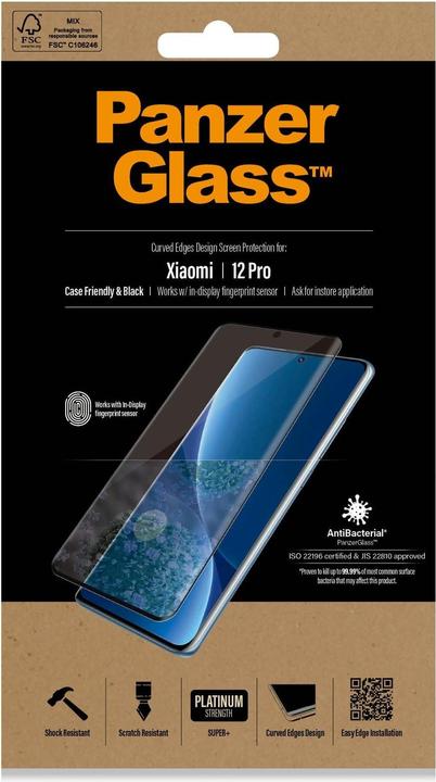 Actual product image PanzerGlass Case Friendly (1 Piece, Xiaomi 12 Pro, Xiaomi 12S Pro, Xiaomi 13 Pro)