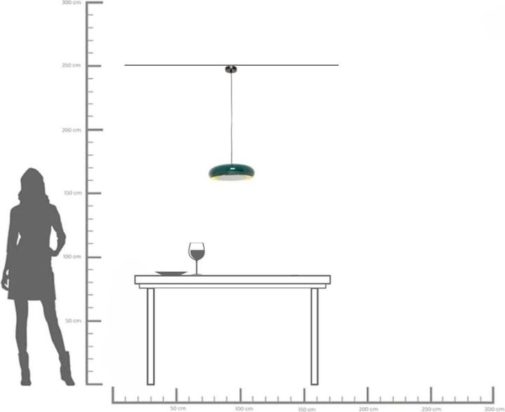 Image du produit Kare Design Hängeleuchte Lia Petrol Ø38cm