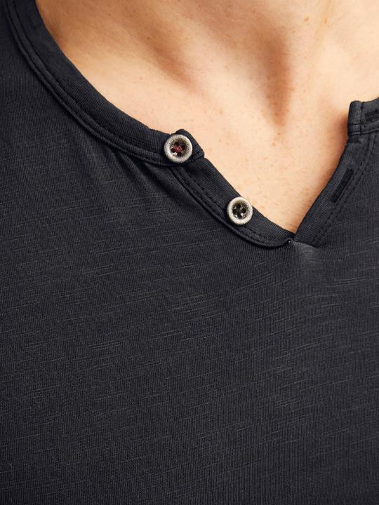 Actual product image Jack & Jones Split Neck T-Shirt (XS)