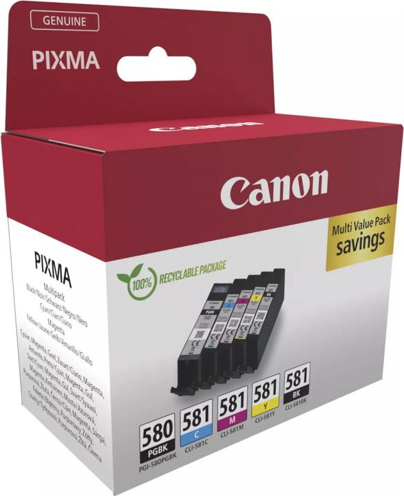 Immagine prodotto Canon PGI-580/CLI-581 Multipack (C, M, Y, BK, PGBK)
