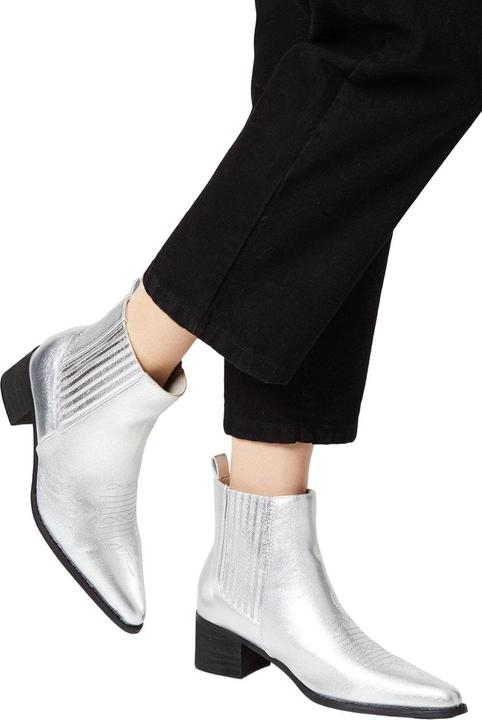 Actual product image FAITH Womens/Ladies Milli. Metallic Covered Gusset Western Boots (36)