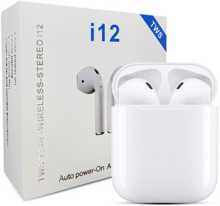 Immagine prodotto PhoneLook Cuffie wireless TWS i12 Bluetooth 4.2 In-Ear incl. microfono e custodia di ricarica (6 h, Senza fili)