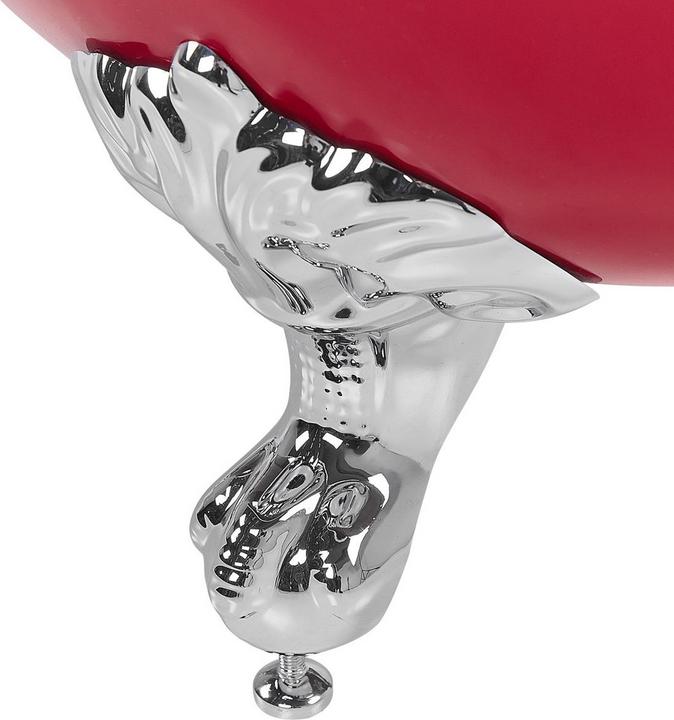 Produktbild Beliani Badewanne freistehend rot oval 170 x 76 cm CAYMAN (246 l, 76 cm)