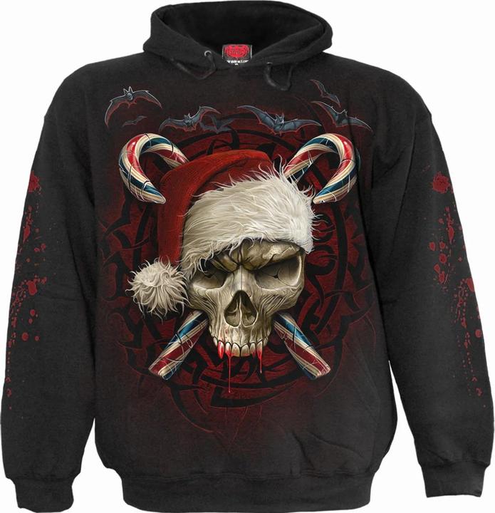 Produktbild Spiral Candy Cane Santa Kapuzenpullover (M)