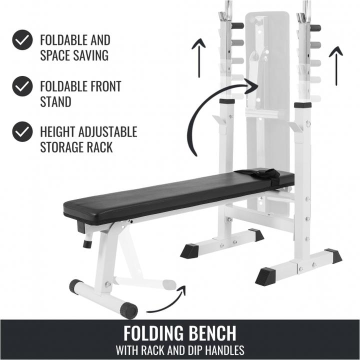 Image du produit Gorilla Sports Banc de musculation avec étagère