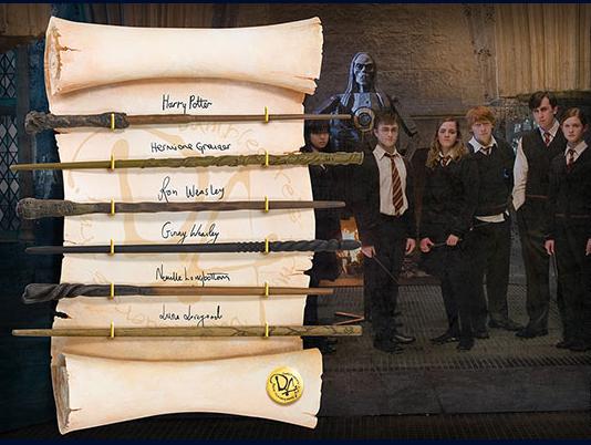 Actual product image Noble Collection Harry Potter Wand Collection Dumbledore's Army