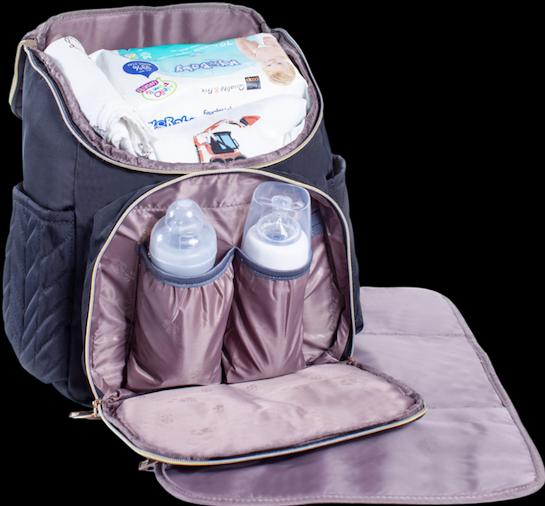Image du produit Elephbo Sac à dos à langer Fuerli Noir Or