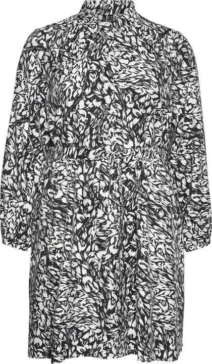 Vero Moda Normal geschnitten Hemdkragen Curve Nicht verstellbare Bündchen Weite Ärmel Kurzes Kleid Kleid