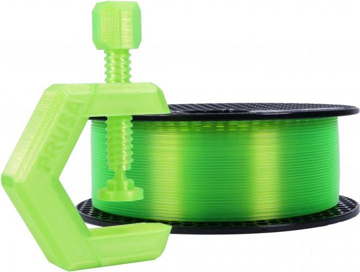Immagine prodotto Prusa Prusament PETG Verde Neon Trasparente 1kg (PETG, 1.75 mm, 1000 g, Verde)