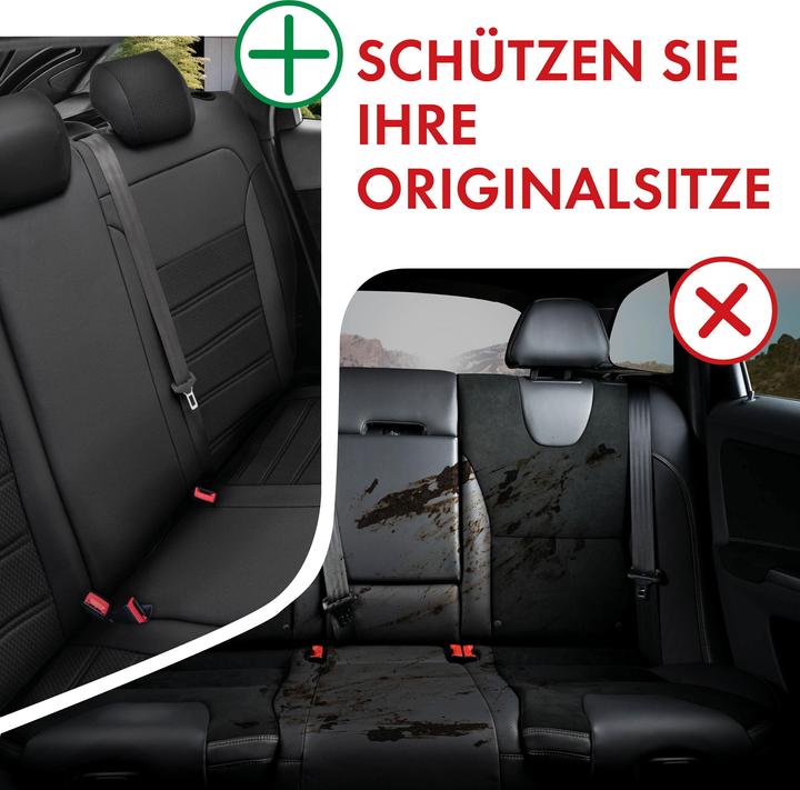 Image du produit Walser Housse de siège pour Dacia Duster (HS) 04/2010-01/2018, 1 housse de banquette arrière
