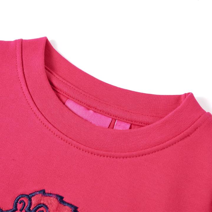 Actual product image VidaXL Children's sweatshirt bright pink 140,Material: 95 % cotton. 5 (140)