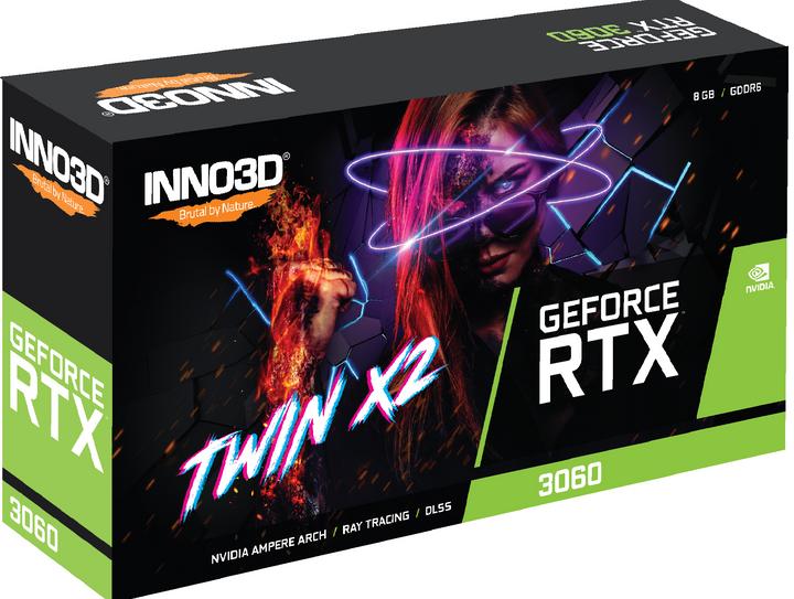 Actual product image Inno3D GeForce RTX 3060 Twin X2 OC 8GB GDDR6 (8 GB)
