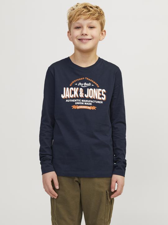 Actual product image Jack & Jones Jjelogo Tee Ls O-Neck 2 Col Noos Jnr (128)