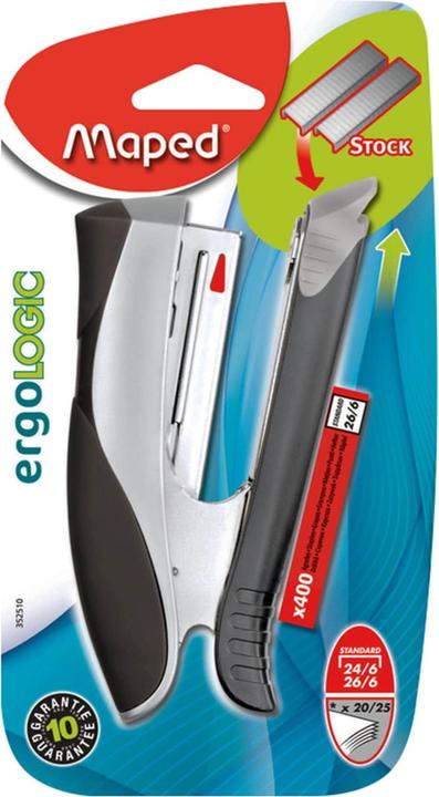 Produktbild Maped Heftgerät Ergologic 20 Seiten, Grau (20 Blätter)