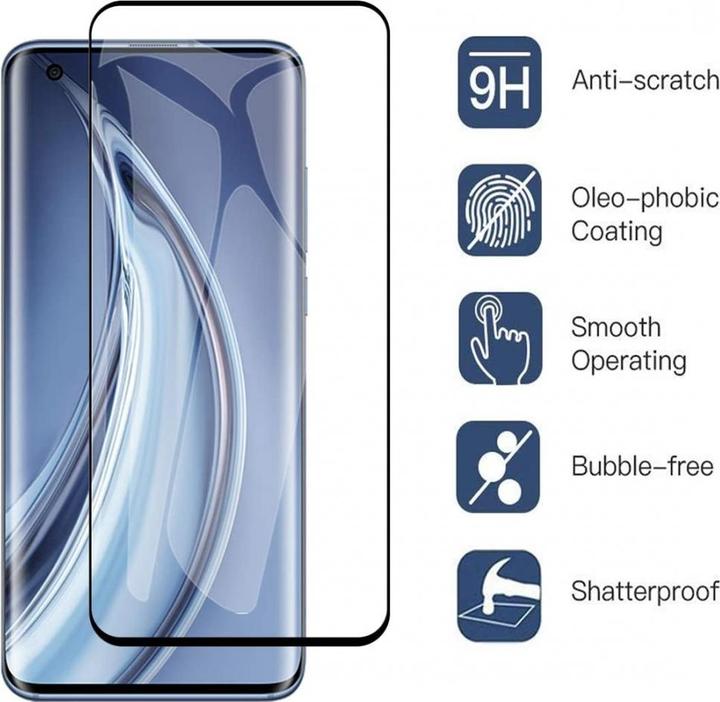 Produktbild Screenguard Xiaomi Mi 10 Full Screen Panzerglas Schutzfolie 2.5D 9H (1 Stück, Xiaomi Mi 10)