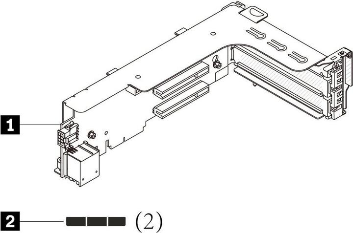 Produktbild Lenovo V3 2U x16/x8/x8 G4 Riser 1/2 Kit