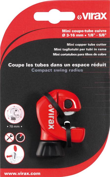 Actual product image Virax Mini pipe cutter copper 16 MM (16 mm)