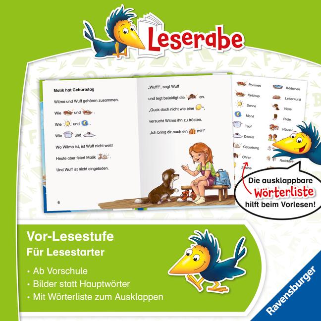 Actual product image Ravensburger Wilma und ihr Hund Wuff - lesen lernen mit dem Leserabe - Erstlesebuch - Kinderbuch ab 5 Jahren - (German, Nadine Reitz, Judith Allert, 2024)