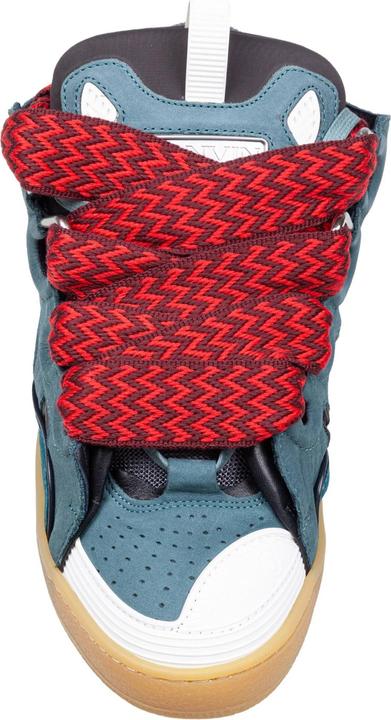 Produktbild Lanvin curb sneakers in suede and fabric color blue and red (42)
