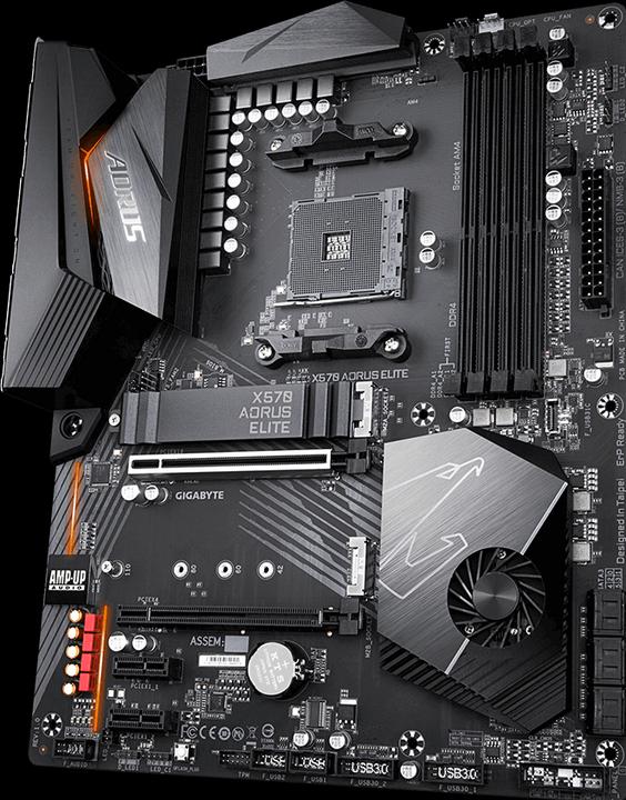 Image du produit Gigabyte X570 Aorus Elite (AM4, AMD X570, ATX)