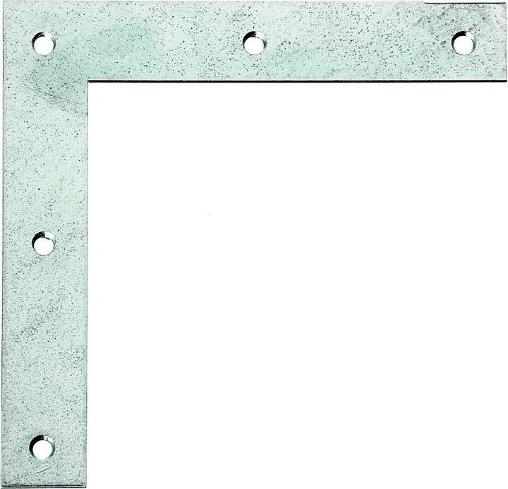 Actual product image Alberts Square corner bracket 120 x 120 x 20 mm, sendzimir galvanised, 1 pc. (Corner angles, 40 pcs.)