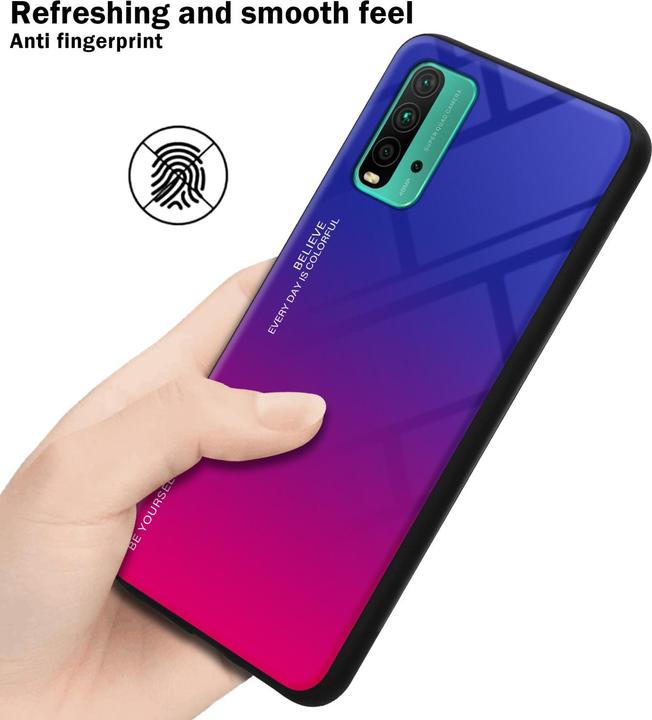 Produktbild Cadorabo TPU 2 Farben Glas Hülle (Xiaomi Poco M3, Xiaomi Redmi 9T)
