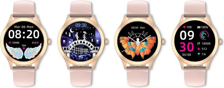 Produktbild Gino Rossi Damen-SMARTWATCH G.Rossi SW014G-3 Roségold, Silikonarmband