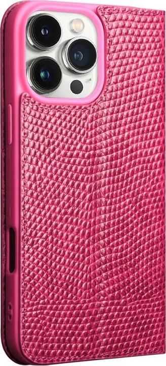 Image du produit QiAlino Fourre Flip Croco cuir véritable (Apple iPhone 16 Pro Max)