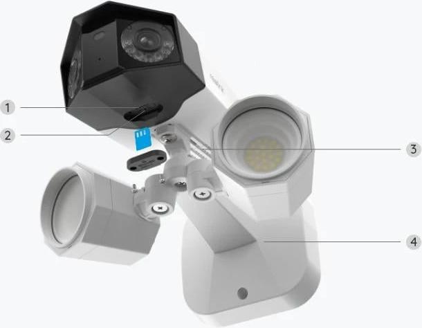 Actual product image Reolink Floodlight F750P 4K camera (4608 x 1728 pixels)