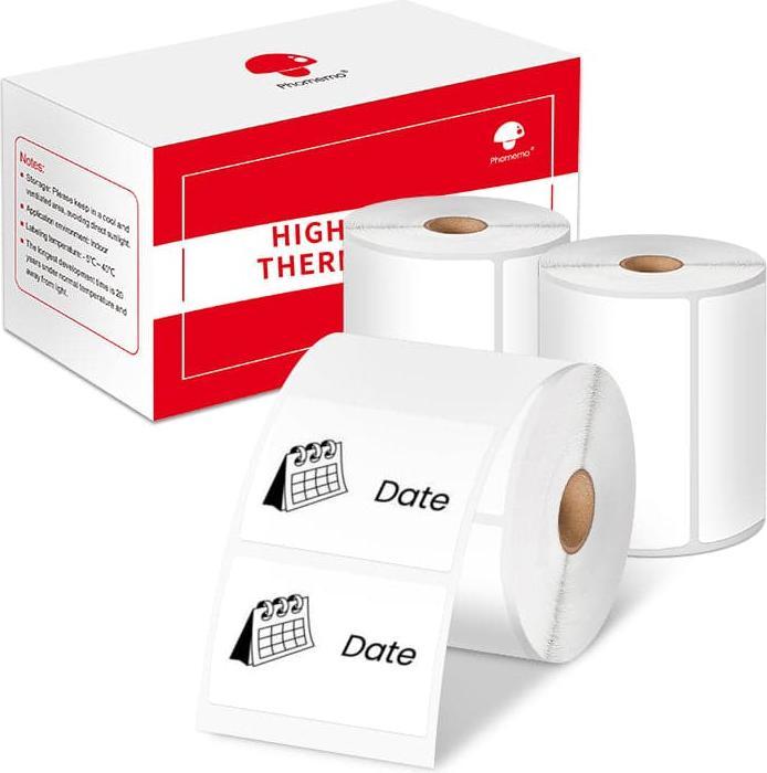 Actual product image Phomemo Thermal labels