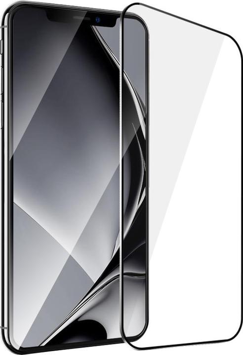 Produktbild OEM Gehärteter Glasmetallrahmen für iPhone X / XS / 11 Pro schwarzer Rahmen (XS, iPhone X)