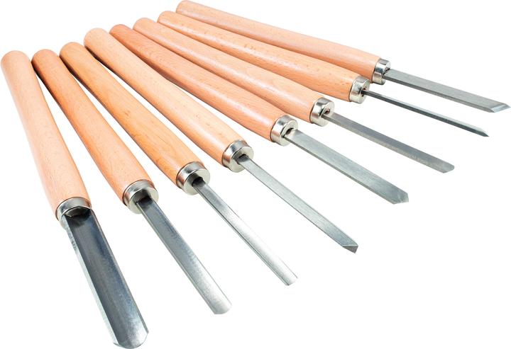 Scheppach Woodturning tool set 8 pcs.