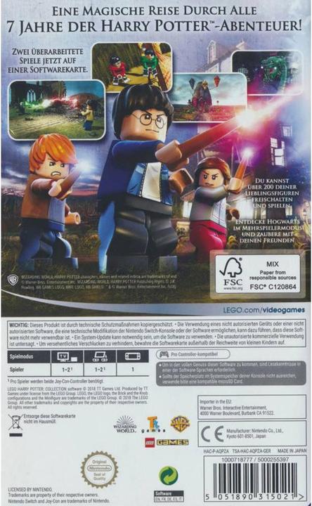 Actual product image WB Lego Harry Potter Collection (Switch, Switch Lite, Switch OLED, DE)
