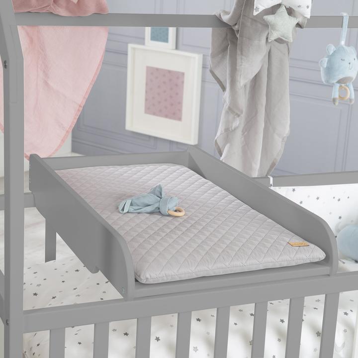 Produktbild Roba Hausbett 60 x 120 cm inkl. Wickelplatte (60 x 120 cm)