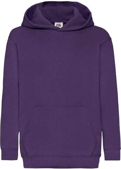 Actual product image Fruit of the Loom Childrens/Kids Classic Hooded Sweatshirt (116)