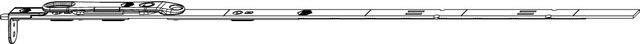 Produktbild Maco MM Stulpflügelgetriebe fix iS, Euronut, FFH 1091-1340 mm (226636) (1 Stk.)